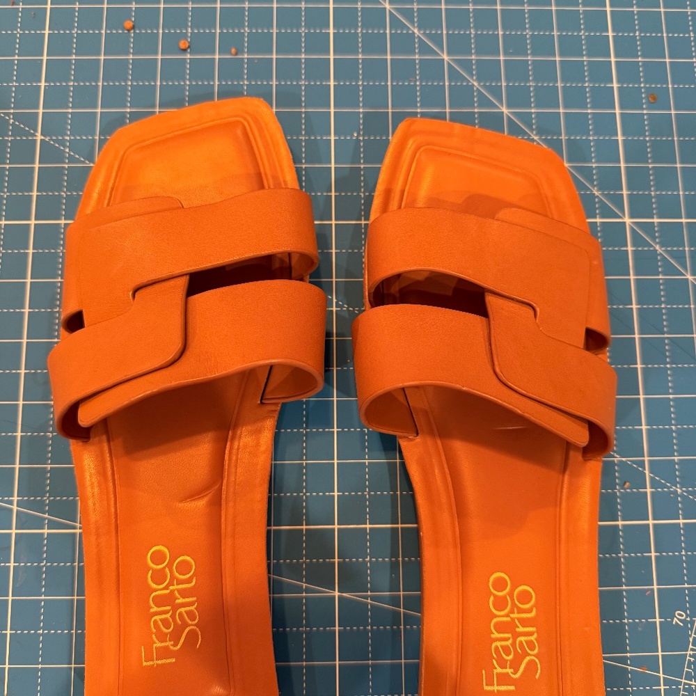 Franco Sarto tan leather sandals